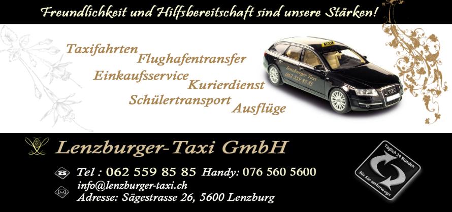 taxi lenzburg,Flughafentransfer